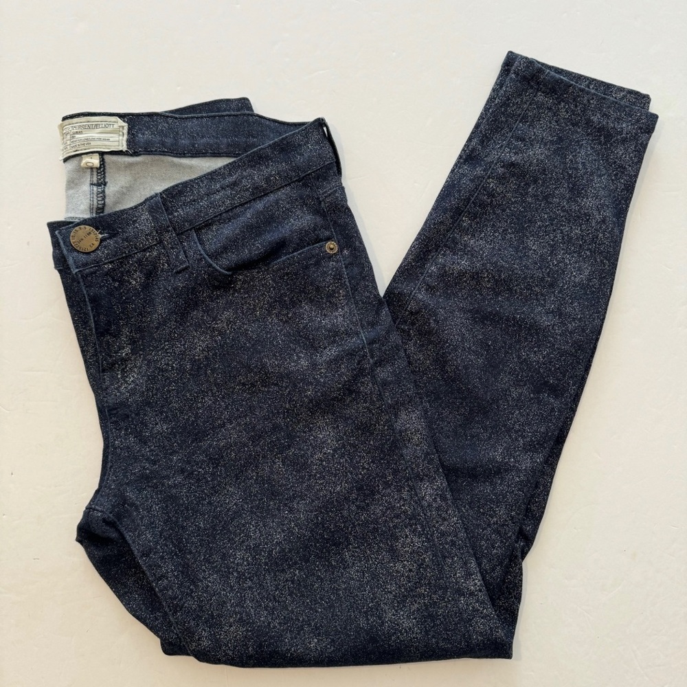 Current/Elliot The Stiletto Silver Foil Jeans - Picture 2 of 9